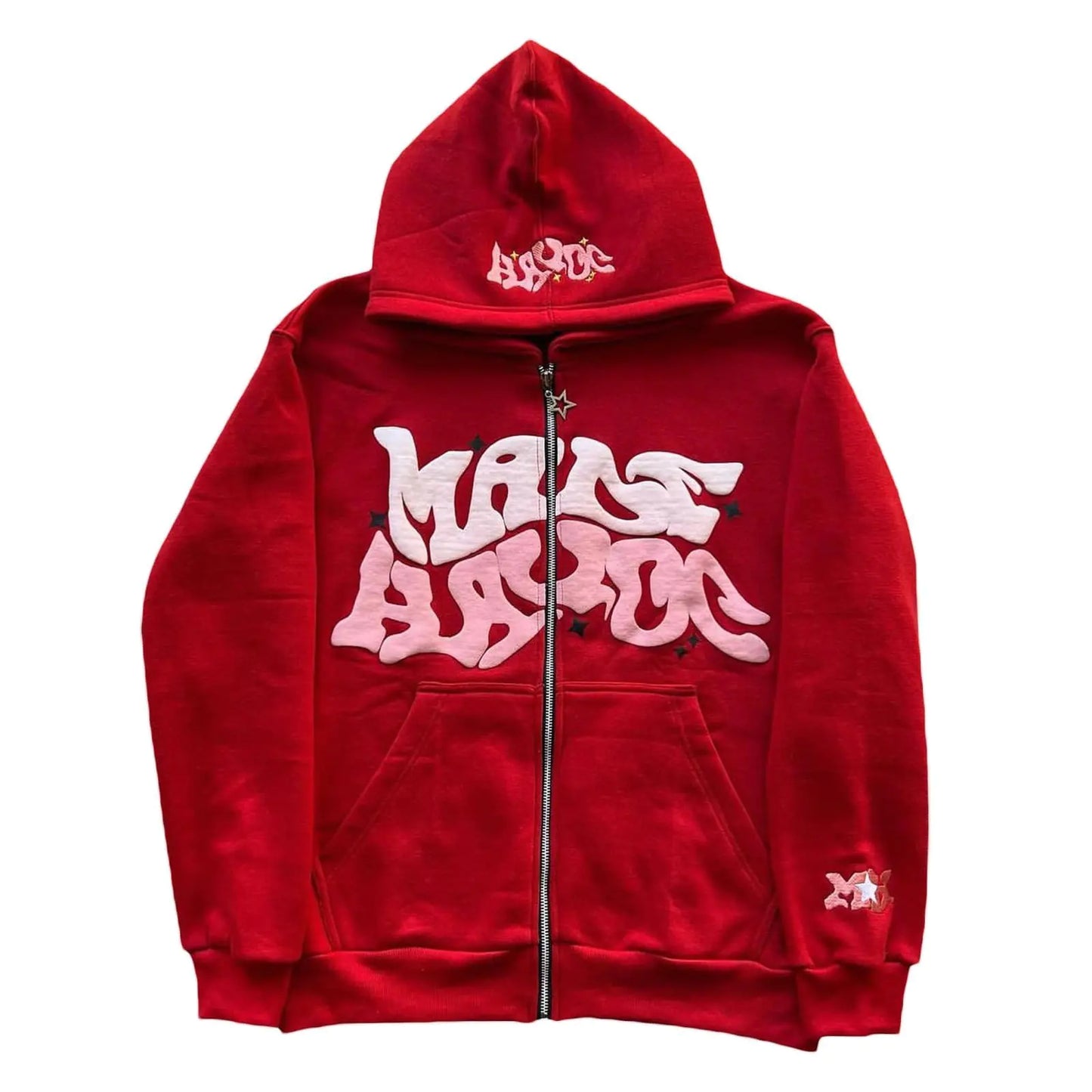 ZENMANCHEN Men's Y2K Puff Zip Hoodie